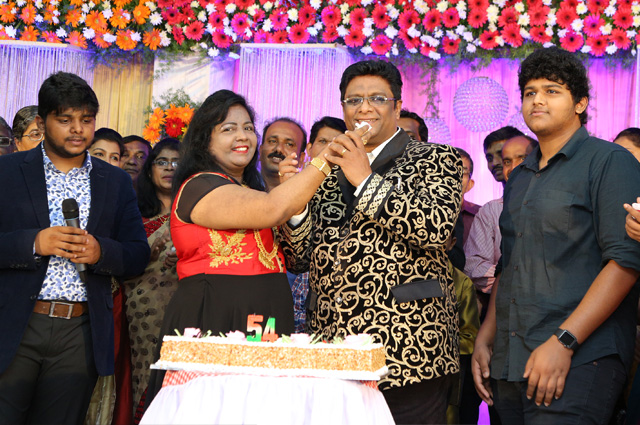 The Founder - Director of Grace Ministry Mangaluru, Bro Andrew Richard celebrates his 55th Birthday in a grand way amidst a large number of devotees.
