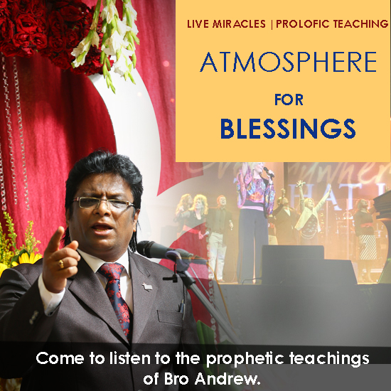 Bro Andrew Richard will be ministering