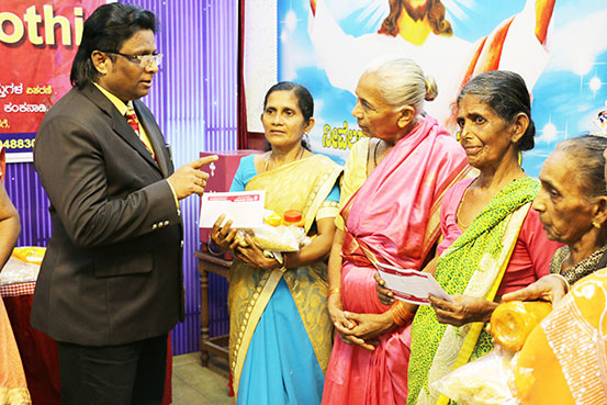Grace Ministry Mangalore a Charitable organization organizes a charitable event