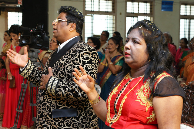 The Founder - Director of Grace Ministry Mangaluru, Bro Andrew Richard celebrates his 55th Birthday in a grand way amidst a large number of devotees.