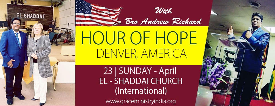Join Bro Andrew Richard For Hour of Hope at EL Shaddai church, Denver, America. Come experience the depth word of revelation from Bro Andrew Richard.