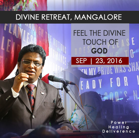 Grace Ministry Mangalore, organizes Divine Retreat in Mangalore. Come and receive the Divine Power of God and be a great channel of Blessing.