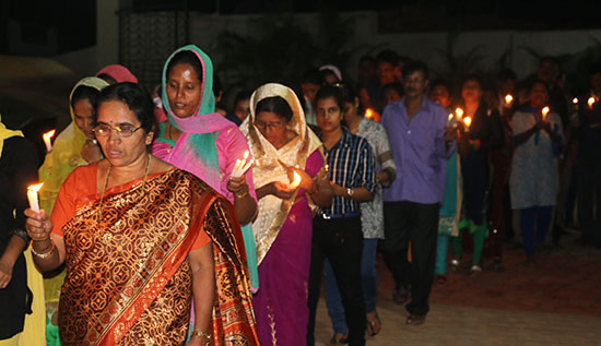 Grace Ministry celebrates New Year Prayer 2017 with immense grandeur at prayer center in Mangalore. Hundreds thronged to worship and receive God's blessing.