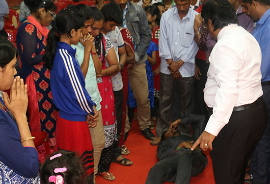 Grace Ministry celebrates New Year Prayer 2017 with immense grandeur at prayer center in Mangalore. Hundreds thronged to worship and receive God's blessing.