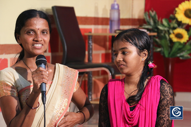 A college-going girl who was massively Demon Possessed for almost 6 months receives complete Deliverance by the prayers of Sis Hanna Richard at Grace Ministry in Mangalore.