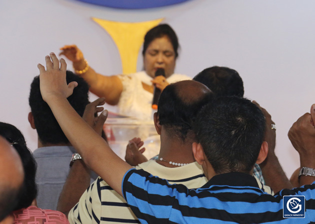 Instantly Healed from Stomach Gland through the prayers of Sis Hanna Richard while attended the retreat prayer of Grace Ministry at its prayer centre in Balmatta, Mangalore 