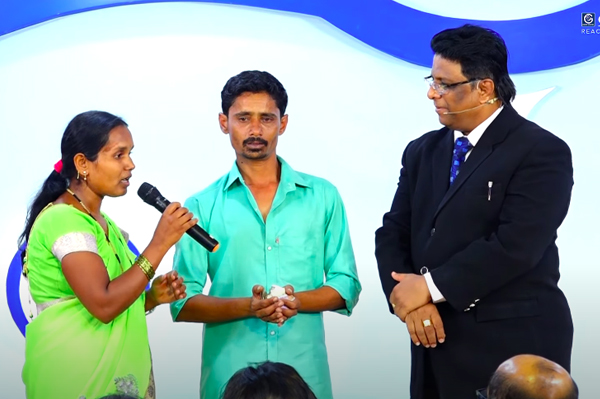 Brother delivered from false allegations after he contacted Bro Andrew Richard through the telephone line. Testifies his miracle testimony at Grace Ministry prayer centre in Mangalore.