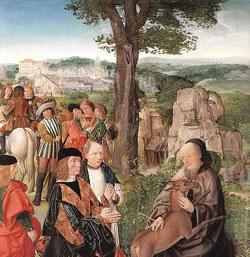 St Giles who was born on 650 is known as Giles the Hermit, was a Greek, Christian, hermit saint from Athens, whose legend is centered in Provence and Septimania.