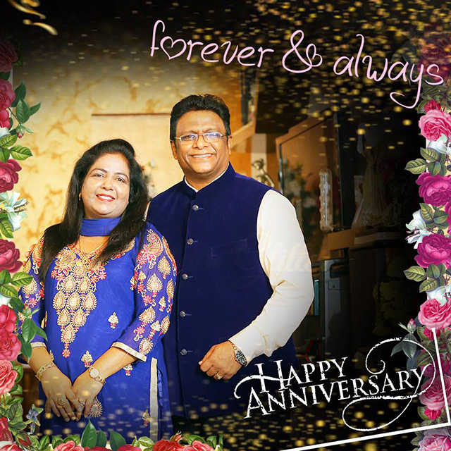 Wishing Bro Andrew Richard and Sis Hanna Richard a Happy Wedding Anniversary - 2017. May your love grow stronger and inspire all. May this lovely day, remind you of the love that made us believe in love.