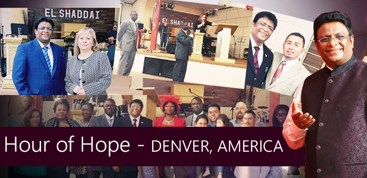 Praise report of Hour of Hope with Bro Andrew Richard at Denver, Colorado, America. The worship was lead by El Shaddai church team. Dignitaries who attended the prayer were also blessed.