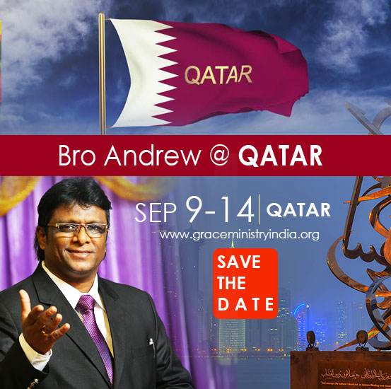 Bro Andrew Richard will minister the Doha Blessing Prayer at Qatar. Experience the prophetic teachings of Bro Andrew. Save the date, feel the touch. 