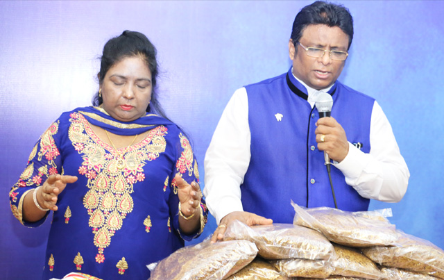 Grace Ministry charitable organization holds "Raksha" a charitable program in Mangaluru to help the poor and needy widow.  