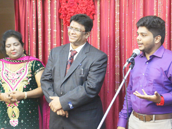 Isaac Richard son of Bro Andrew Richard celebrates his 24th Birthday in a grandeur way at Grace Ministry Prayer Hall in Mangaluru here on June 16, 2017 