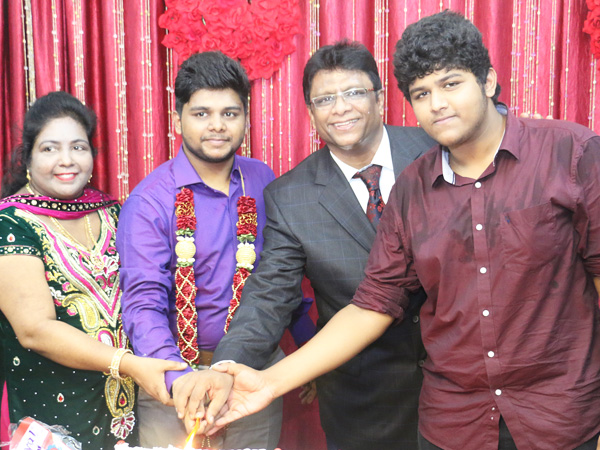 Isaac Richard son of Bro Andrew Richard celebrates his 24th Birthday in a grandeur way at Grace Ministry Prayer Hall in Mangaluru here on June 16, 2017 