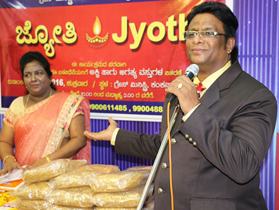 Grace Ministry Mangalore a Charitable organization organizes a charitable event 