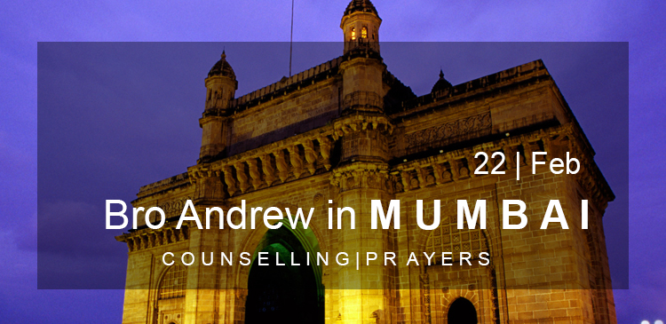 Join Bro Andrew Richard for counseling and prayers in Mumbai. Come and experience a great change and revival after counseling and prayers at Mumbai. 