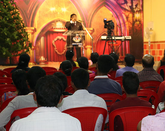 Grace Ministry celebrates New Year Prayer 2017 with immense grandeur at prayer center in Mangalore. Hundreds thronged to worship and receive God's blessing. 