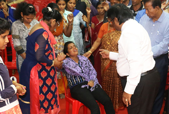 Grace Ministry celebrates New Year Prayer 2017 with immense grandeur at prayer center in Mangalore. Hundreds thronged to worship and receive God's blessing. 