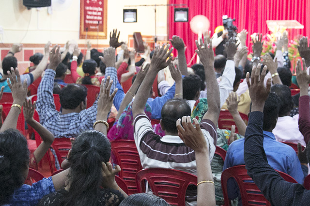 The 8 hours Night Vigil Prayer was held on July 1st, Saturday at Prayer Center, Mangalore by Grace Ministry. Enormous crowd came together to perceive God's Word and to invoke divine blessings of God 