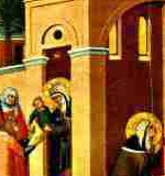 St. Lea, a devout fourth-century widow. Upon the death of her husband, she retired to a Roman monastery and ultimately became its Superior. Her feast day is March 22.