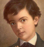 St. Dominic Savio was born on April 2, 1842, in the village of Riva in northern Italy. His father was a blacksmith and his mother a seamstress.