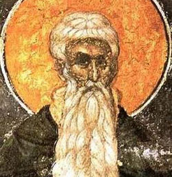 St Arsenius who was born on 350 in Rome was a Roman imperial tutor who became an anchorite in Egypt, one of the most highly regarded of the Desert Fathers.