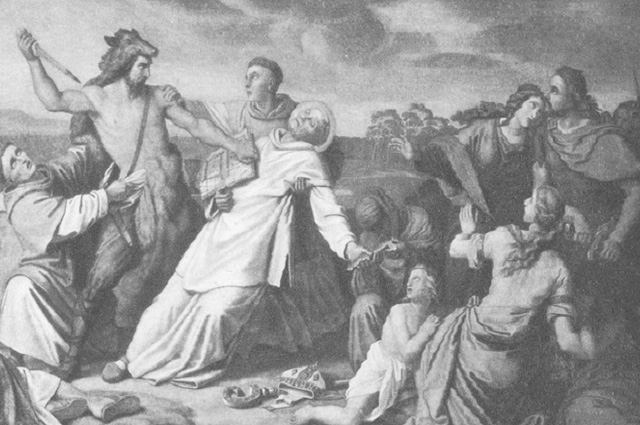 Saint Boniface was born in 675 AD, born Winfrid, Wynfrith, or Wynfryth in the kingdom of Wessex in Anglo-Saxon England, was a leading figure in the Anglo-Saxon mission to the Germanic parts. 